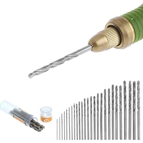 Multifunction 10 Pcs Tiny Micro HSS 0.7mm Straight Shank Twist Drilling Bit