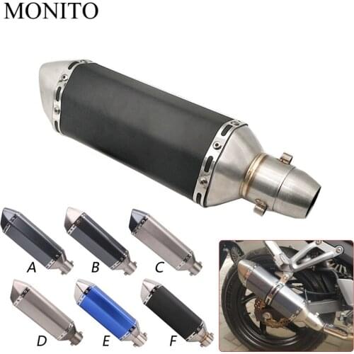 Modified Exhaust Motorcycle Escape Exhaust Moto Exhaust Muffle For MV Agusta Brutale 675 800 900 Suzuki Burgman 400