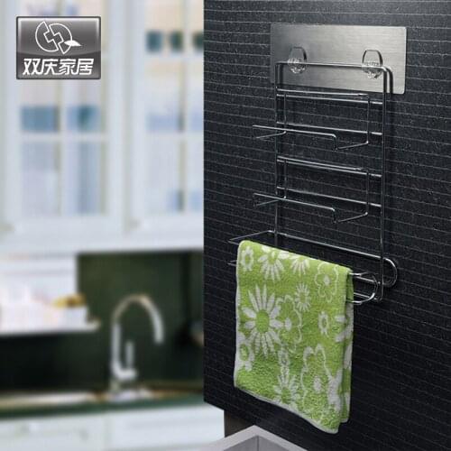 Wall Mounted Magic Flexible Sticker Silicone Wrap Holder Roll Paper Hanger Racks For Kitchen Room