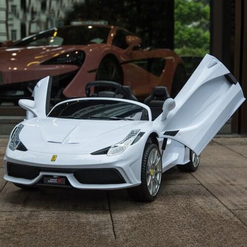 2020 New 12V Double Motor Powerfull Light Music Kids Ride On Electric Car With Remote Controller Open Door