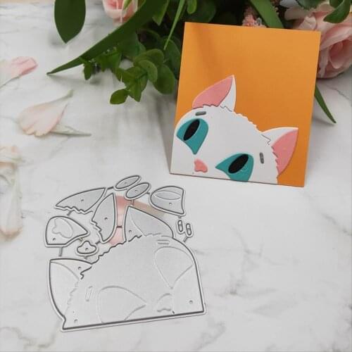 New Cat Dies Metal Cutting Dies New for Scrapbooking DIY Album Embossing Folder Paper Card Maker Template Stencils