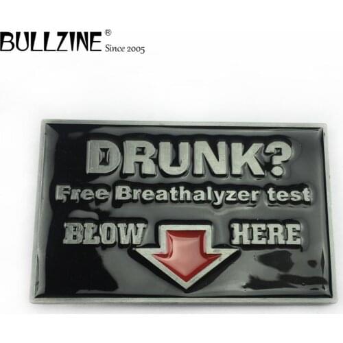 Bullzine wholesale fashion zinc alloy cowboy drunk belt buckle pewter finish FP-01629-3 luxurious cowboy jeans gift belt buckle