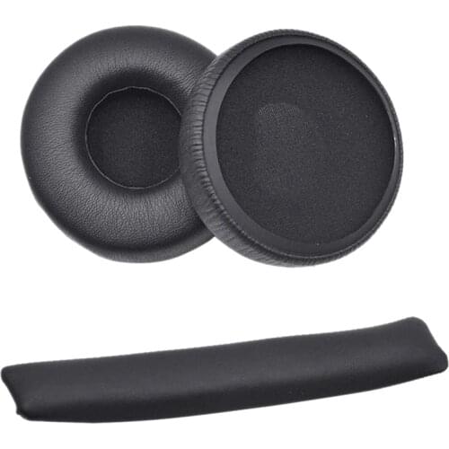 Earpads Cushion Cover Leather Headband Replacement Head Beam for JBL Synchros E40BT E40 Bluetooth Headphones 1 Set