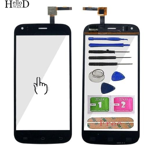5.0'' Touch Screen For Jinga Basco L3 Touch Screen Digitizer Panel Front Glass Lens Sensor TouchScreen Tools 3M Glue Wipes