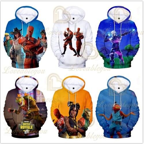 2021 Shooting Game 3D Hoodies Fashion Autumn Hoodies Fortnite Warm Long Sleeve Popular Sweatshirts Hooded Clothes