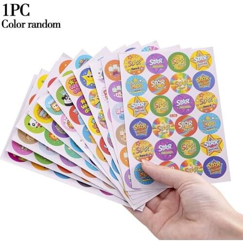 Creative Letter Cute Cartoon Bubble Stickers Primary School Kindergarten Encourage Reward English Evaluation Models Stickers