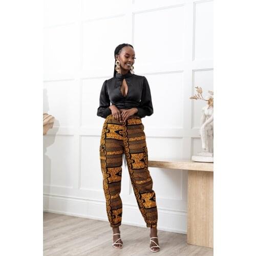 Ladies Commuter Fashion Casual Pattern Six-Pocket Zipper Multi-Pocket Storage