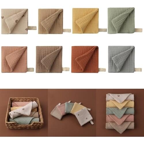 1PC 4 Layer Soft Absorbent Gauze Burp Cloth Cotton Baby Bibs Handkerchief Pacifier Cloth Newborn Cuddle Cloth Baby Stuff