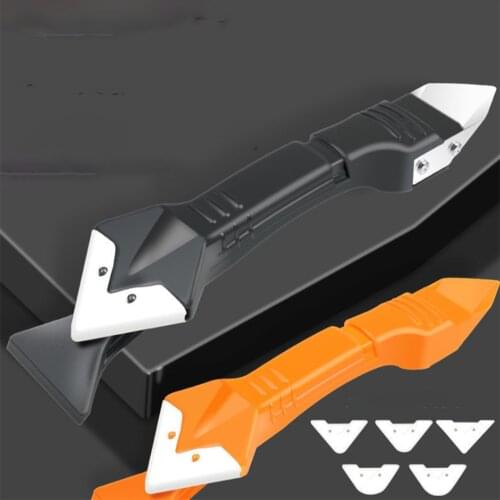 5 in 1 Silicone Sealant Remover Tool Kit Set Scraper Caulk Mould Smooth Finisher Scraper Grout Removal Useful Hand Tools
