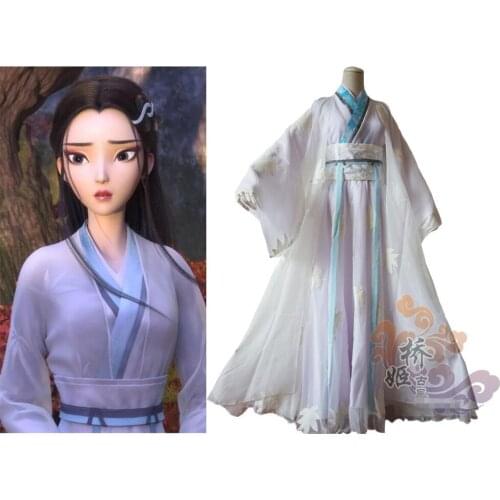 Anime cosplay 2019 Chinese Ancient anime White Snake Lady white snake costume