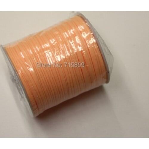 Free Ship 5mm 20meters Light orange Elastic lycra cord Stitched round lycra cord Lycra strip For Jewelry Marking