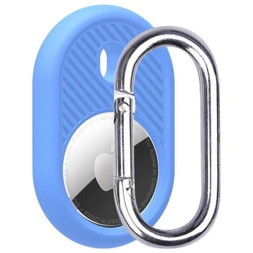 For Apple Airtag Case Silicone Protective Sleeve Keychain for Airtags Locator Tracker Anti-lost Device Air tag Cases