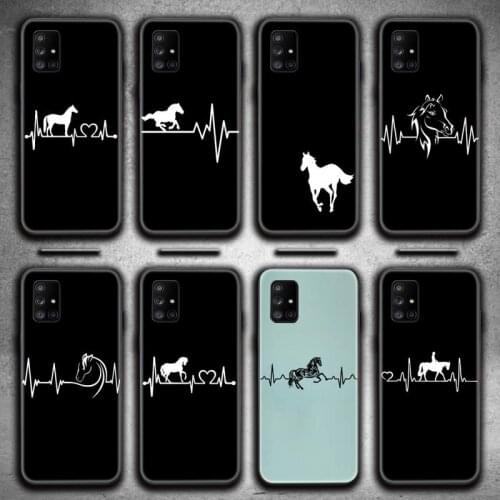 Horse Pony Horse Heartbeat Phone Case For Samsung Galaxy A21S A01 A11 A31 A81 A10 A20E A30 A40 A50 A70 A80 A71 A51