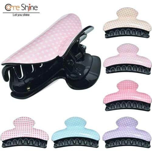 Come Shine 2021 Women Large Hair Claw Clip Small Dot Acrylic Haar Accessoires Woman Headband Factory Wholesale Drop Shipping