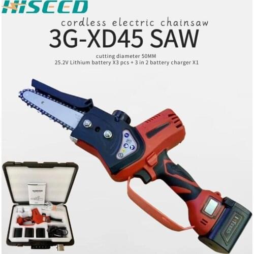 Bamboo logging electric hand saw chainsaw single chain saw fruit tree household wireless lithium electric pruning small outdoor