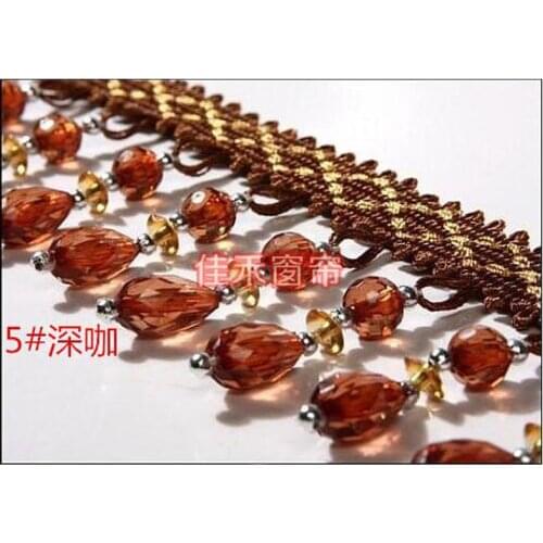 Curtain Lace Accessories Tassel Fringe Trim DIY Pumpkin Beads crystal bead Drapery Sewing