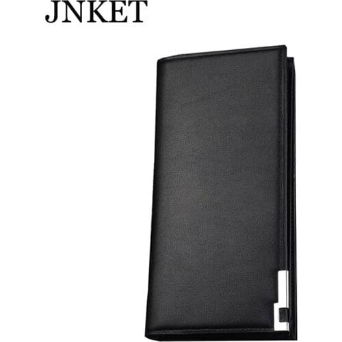 JNKET Fashion Mens Long Wallet PU Leather Clutch Wallet Multifunctional Clutch Bag Billfold Coins Purse Card Holder