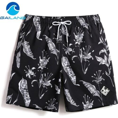 Gailang Brand Men Beach Board Shorts Boardshorts Mens Short Bottoms Summer Swimwear Swimsuits Quick Drying Shorts Casual New