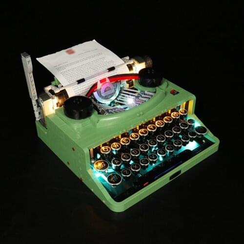 BrickBling Led Light Kit For 21327 Mechanical Typewriters Collectible Model Toy (No Building Blocks)