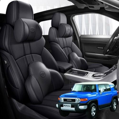 Nappa Leather 5 seats Car seat covers For Toyota Fj Cruiser 2007 2008 2009 2010 2011 2012 2013 2014 2015 2016 2017 accessories