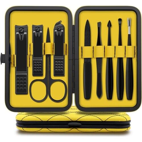 Stainless Steel Manicure Pedicure Kit Nail Cutter Set Sharp Nail File Pedicure Ear Spoon Scissors Manicure Kit Nail Clippers Set