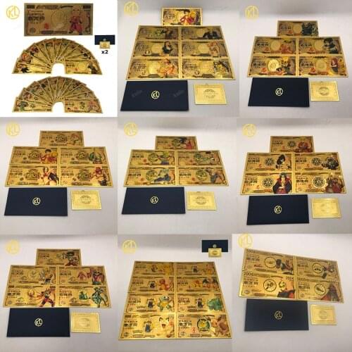 UFO Robot Grendizer Goldorak Saint Seiya One Piece Anime Prop Gold Banknote Home Decoration Accessories As christmas Gift