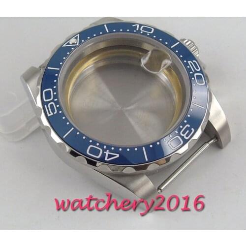 New 40mm BLIGER stainless steel case Ceramic bezel Sapphire glass fit Miyota 8215 MingZhu 3804 movement Watch Case