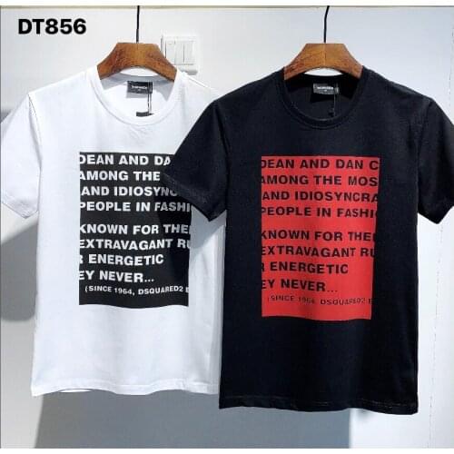 Genuine Dsquared2 mens printed T-shirt, round neck oversized T-shirt new arrival 2021 DT856