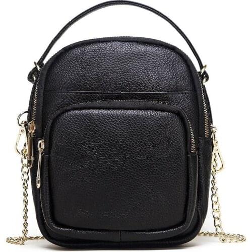 Popular Mini Crossbody Bags for Women Genuine Leather Small Totes bag Shoulder Messenger Bag Fashion female Cow Leather Handbags