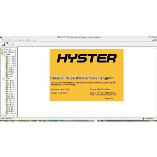 Hyster Electric Truck AC Controls Program ETACC v2.4K