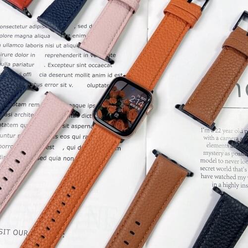 Belt for iWatch Band series se 6 5 4 3 2 1 Replacement Classic Buckle for Apple Watch strap 38mm 42mm 40mm 44 Leather loop