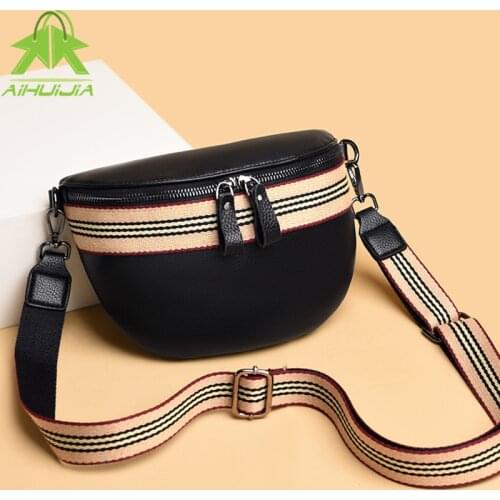 Luxurious Shoulder Bags High Quality Broadband Messenger Bag for Women 2021 New Pu Leather Color Matching Female Small Handbag