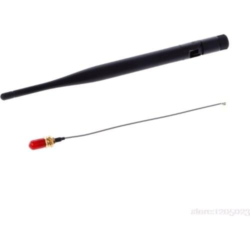 RP-SMA Male 868 MHz 5dBi Wireless Antenna Router Antenna+15cm RP SMA Female to IPX 1.13 Cable #RW1209