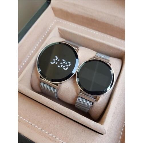 Silver Mesh Magnet Cord Touch Dear Watches