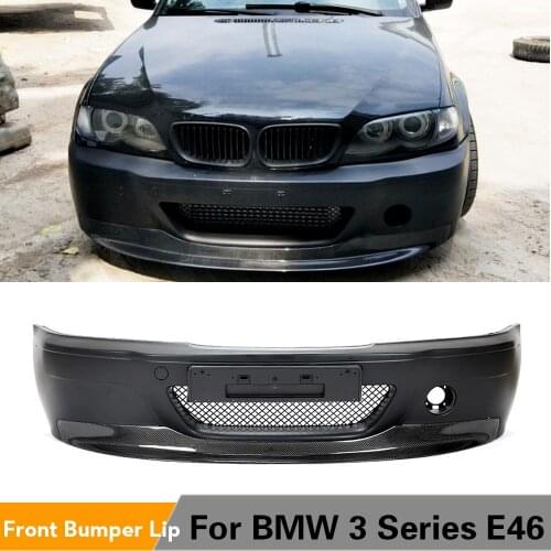Front Bumper Lip Spoiler Splitters For BMW E46 4 Door CSL 1998 - 2004 Carbon Fiber Front Bumper Guard