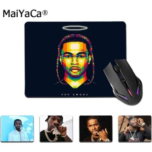 Maiyaca High Quality Rapper Pop Smoke Customized laptop Gaming mouse pad Smooth Writing Pad Desktops Mate gaming mouse pad