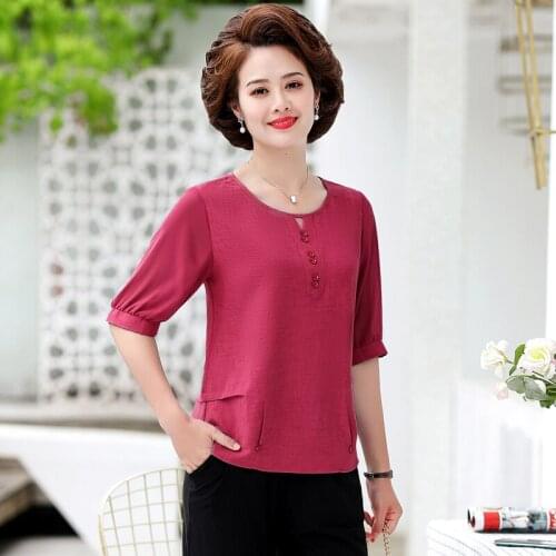 2021 New Plus Size T-shirt Women Summer Casual Short Sleeve O-neck Womens Tops OL Office Solid Tee Shirts Femme Clothes 5XL
