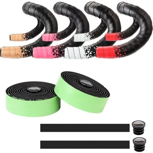 Faux Leather 1 Set Chic Shock Absorption Handlebar Tape Bike Supplies Handlebar Tape Anti-skid for Bike