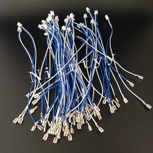 100PCS 2.8mm 4.8mm terminal female connector with 2 pin plug Cable joystick /button wires For Arcade Game Machines Accessories