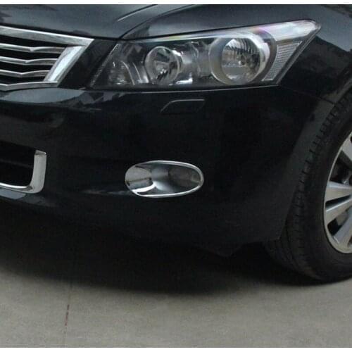 2pc for Honda Accord 2008-2010 front fog lamp frame trim sticker
