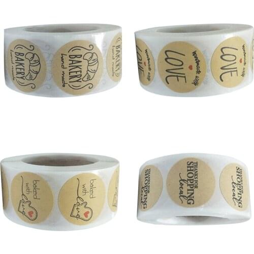 500Pcs/Roll Thank You Stickers For Seal Label Scrapbooking Christmas Gift Decoration Stickers Stationery Stickers