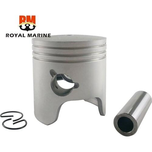 6H4-11631 Piston Kit For Yamaha Outboard Motor 2t 40HP 50HP 3 Cylinder 6H4-11631-09 6H4-11631-00 67MM Piston boat motor