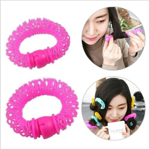 8 Pcs/Bag Colorful Simple Hairdress Magic Bendy Hair Styling Roller Curler Spiral Curls DIY Tool Easy Operate for Curl Hair