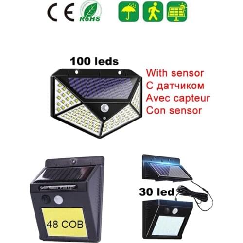 Wireless PIR Motion Sensor Path Garden light Solar Panel Power Wall lamp Outdoor Waterproof Yard Driveway Security Night light i