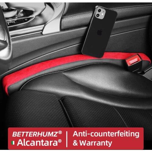 BETTERHUMZ Alcantara Car Interior Car Seat Gap Plug Gap Leak-Proof Strip Seat For BMW E90 F20 F30 E46 E60 F10 G20 G30 Decoration
