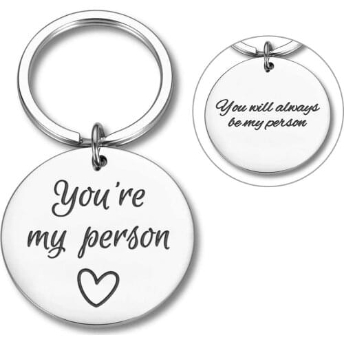 Friendship Keychain Gifts for BFF Best Friend Girlfriend Boyfriend Husband Wife Sister Brother Wedding I Love You Gifts