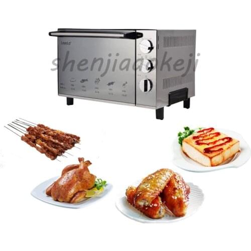 23L Electric oven Stainless steel Baking Cakes, Tortillas, Baked Chicken Wings,Household oven 220V 1800w