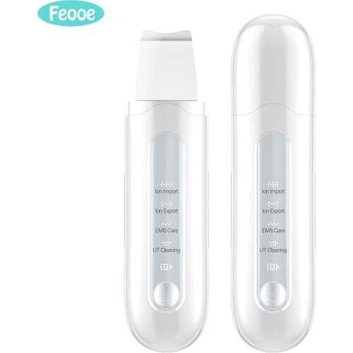 FEOOE Ultrasonic Skin Scrubber Deep Face Cleaning Machine Peeling Shovel Facial Pore Cleaner Face Skin Scrubber Lift Machine CX