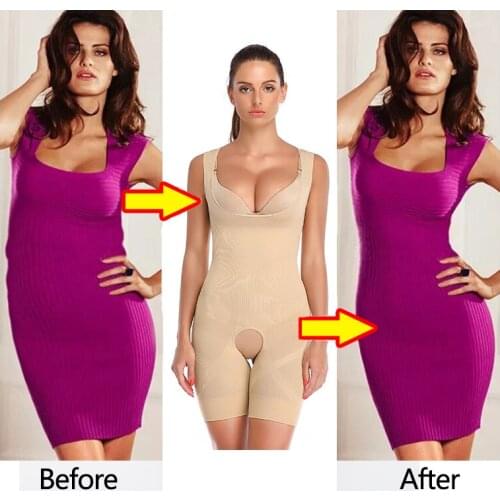 Women Corrective Underwear Full Body Shaper Slimming Bodysuit Waist Trainer Seamless Shapewear Tummy Butt Corset Modeling Strap