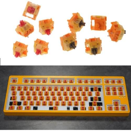 5pcs TTC Mechanical keyboard Switch Golden Red Brown Switch 2rd Generation Contact Keyswitch Mouse Micro Switch 3pin 80 Million